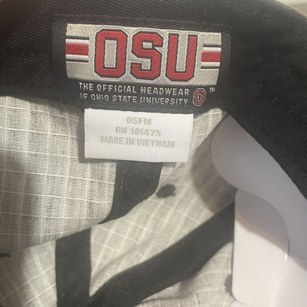 OHIO STATE Hat Snapback Ripstop Gray OSU Buckeyes NCAA Big 10 University College - Picture 10 of 11